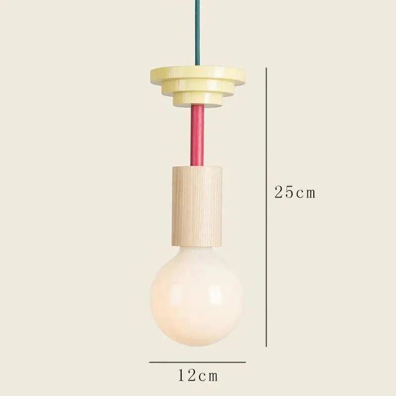 Minimalist Wood Effect Led Pendant Light 923461