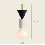 Minimalist wood effect led pendant light