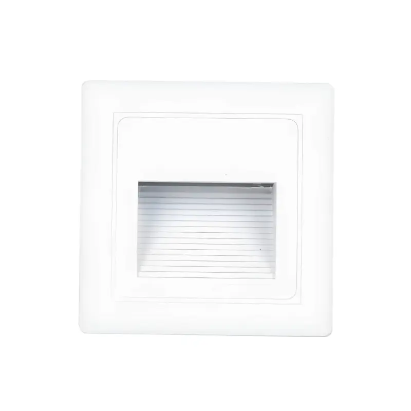 Minimalistische led wandlampe einbaumontage warmweiss aluminium 2700K modern energiesparend xLumina
