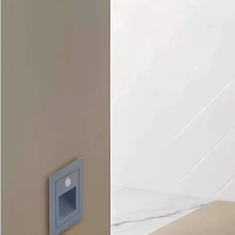 Minimalistische led wandlampe einbaumontage warmweiss aluminium 2700K modern energiesparend xLumina