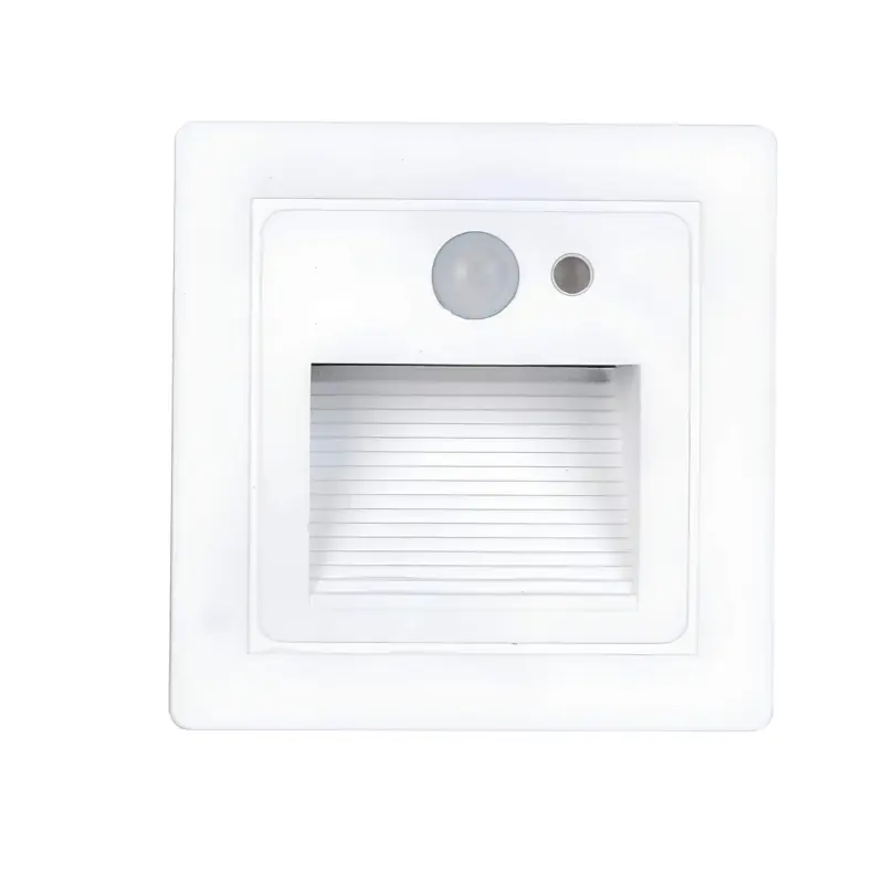 Minimalistische led wandlampe einbaumontage warmweiss aluminium 2700K modern energiesparend xLumina