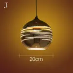 Modern 3d colorful nordic starry sky hanging glass shade pendant lamp lights e27 led for kitchen restaurant living room