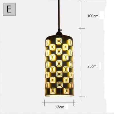 Modern 3d Colorful Nordic Starry Sky Hanging Glass Shade Pendant Lamp Lights E27 Led For Kitchen Restaurant Living Room 139075