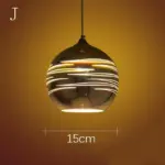Modern 3d colorful nordic starry sky hanging glass shade pendant lamp lights e27 led for kitchen restaurant living room