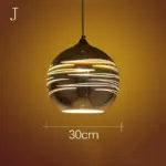 Modern 3d colorful nordic starry sky hanging glass shade pendant lamp lights e27 led for kitchen restaurant living room
