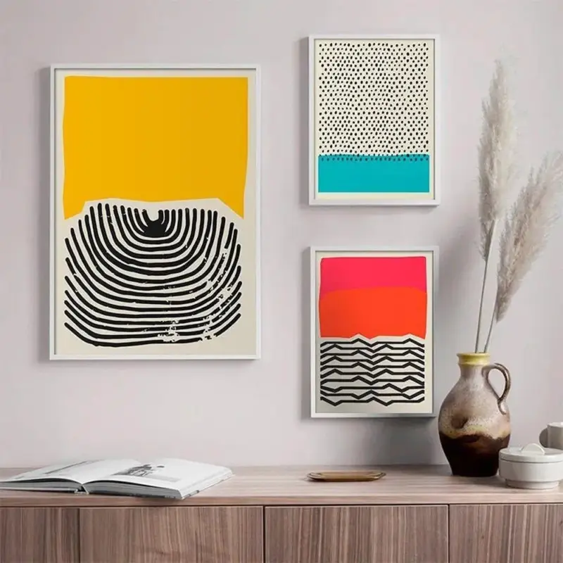 Modern abstract canvas wall art poster
