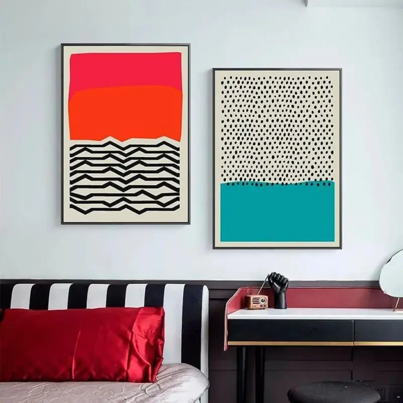 Modern abstract canvas wall art poster