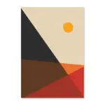 Modern abstract graphic shape canvas wall art poster