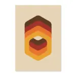 Modern abstract graphic shape canvas wall art poster