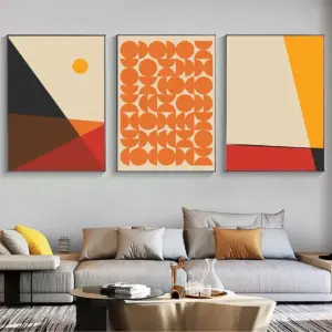 Modern Abstract Graphic Shape Canvas Wall Art Poster