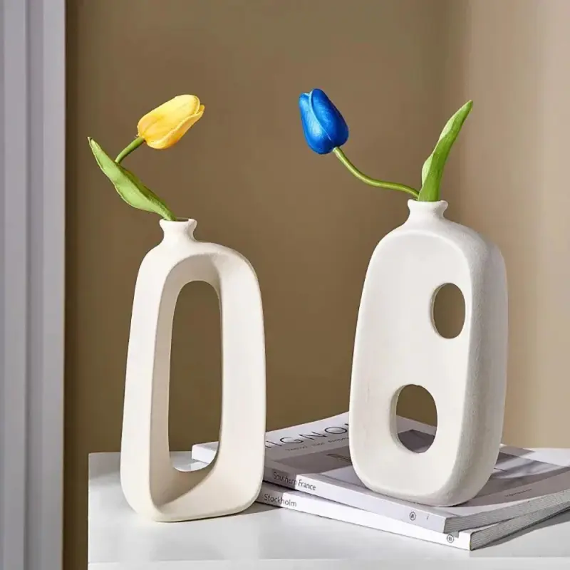 Modern abstract hollow design vase