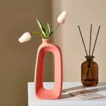 Modern abstract hollow design vase