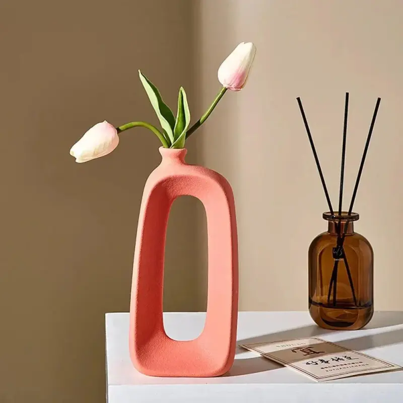 Modern abstract hollow design vase