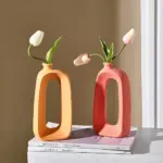 Modern abstract hollow design vase
