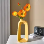 Modern abstract hollow design vase