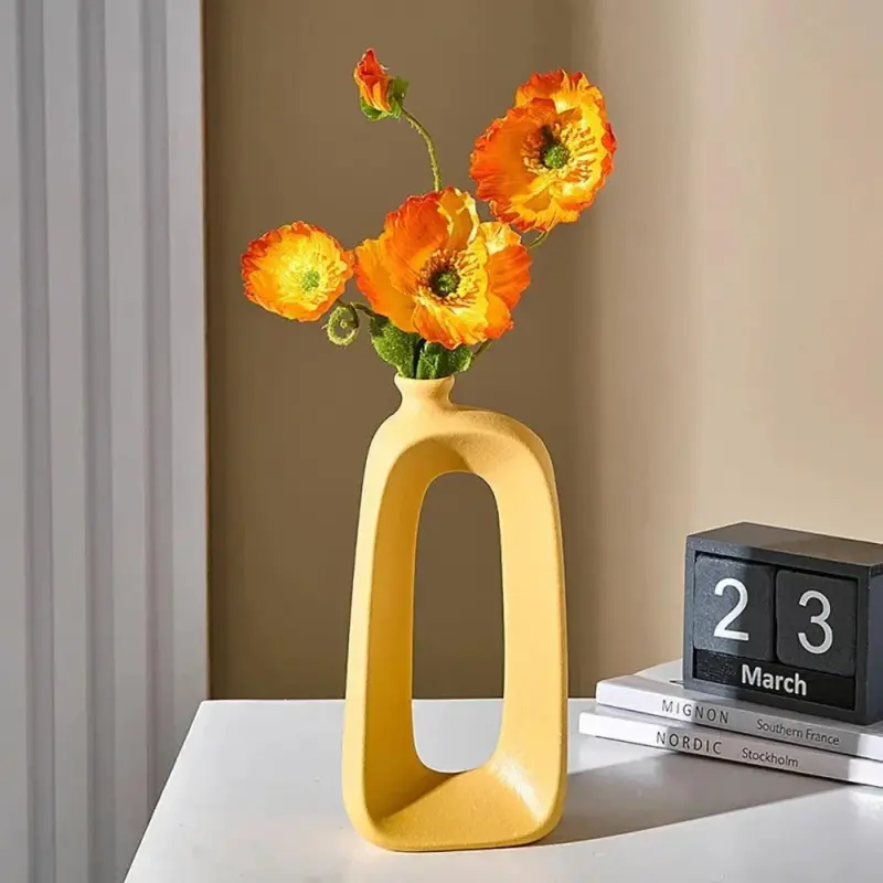 Modern abstract hollow design vase