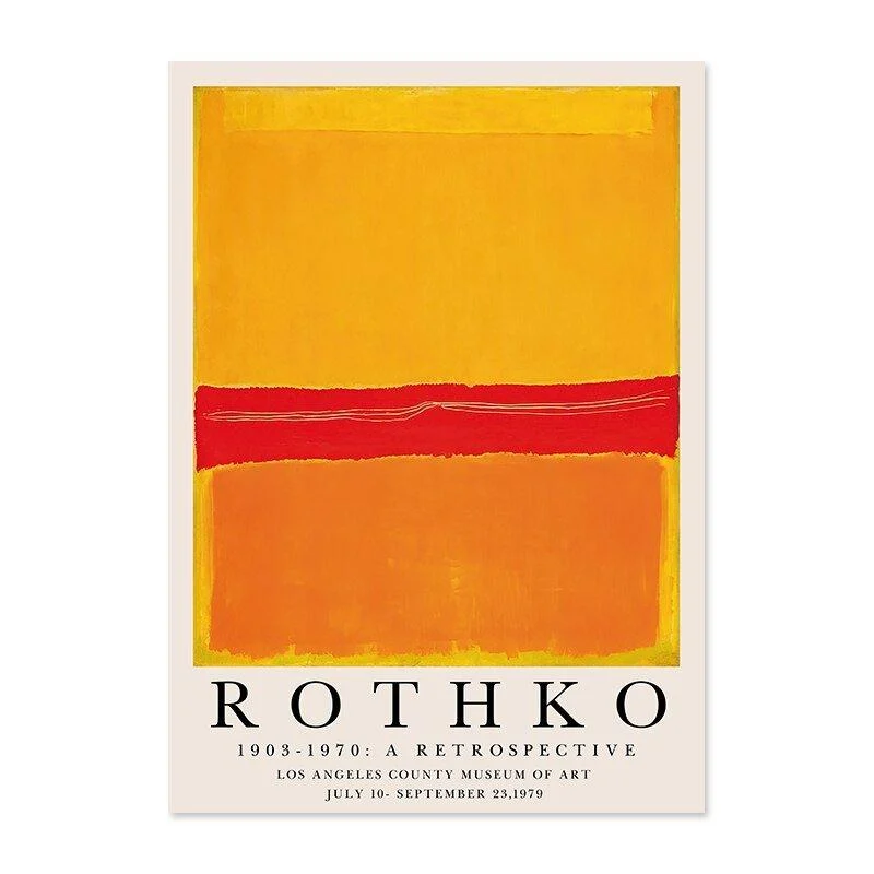 Modern Abstract Rothko Wall Art Posters 456448