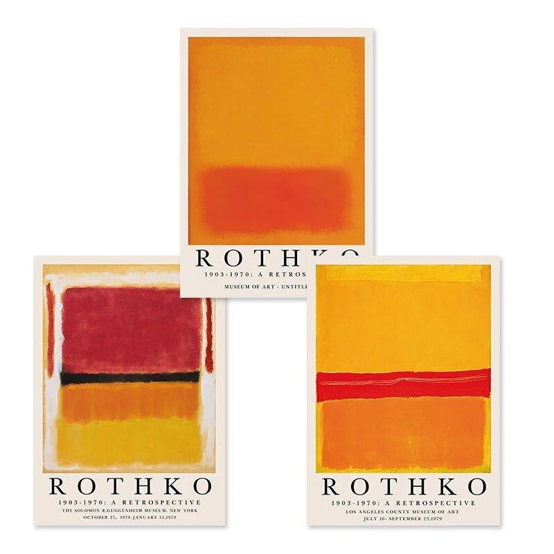 Modern Abstract Rothko Wall Art Posters 506469