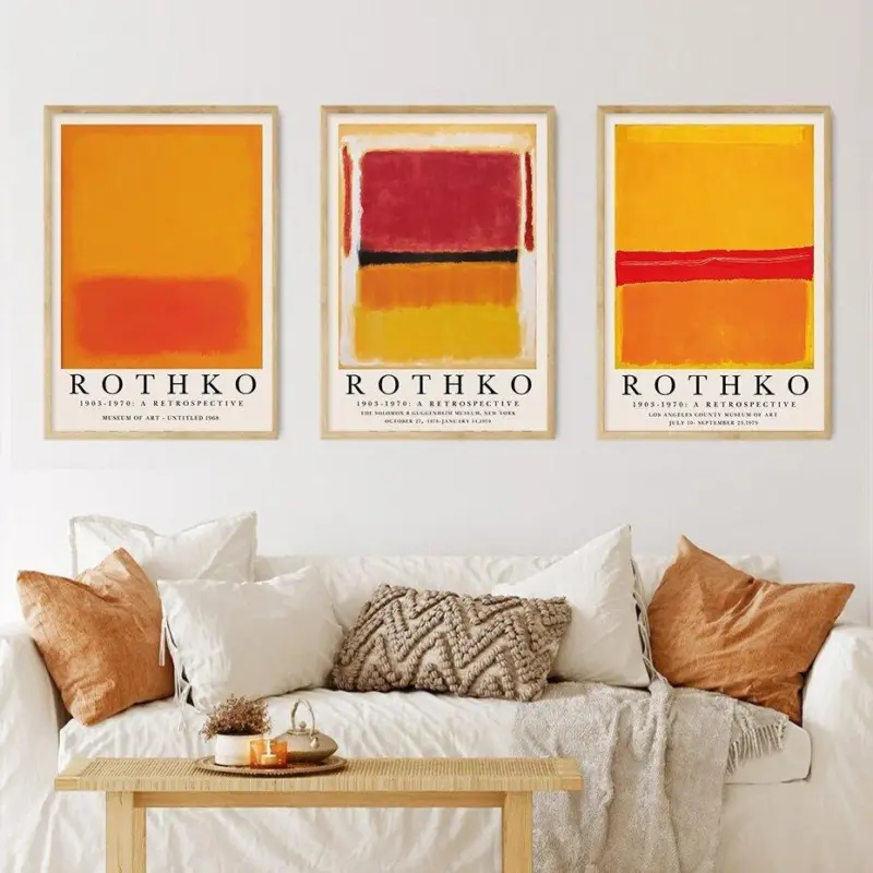 Modern abstract rothko wall art posters