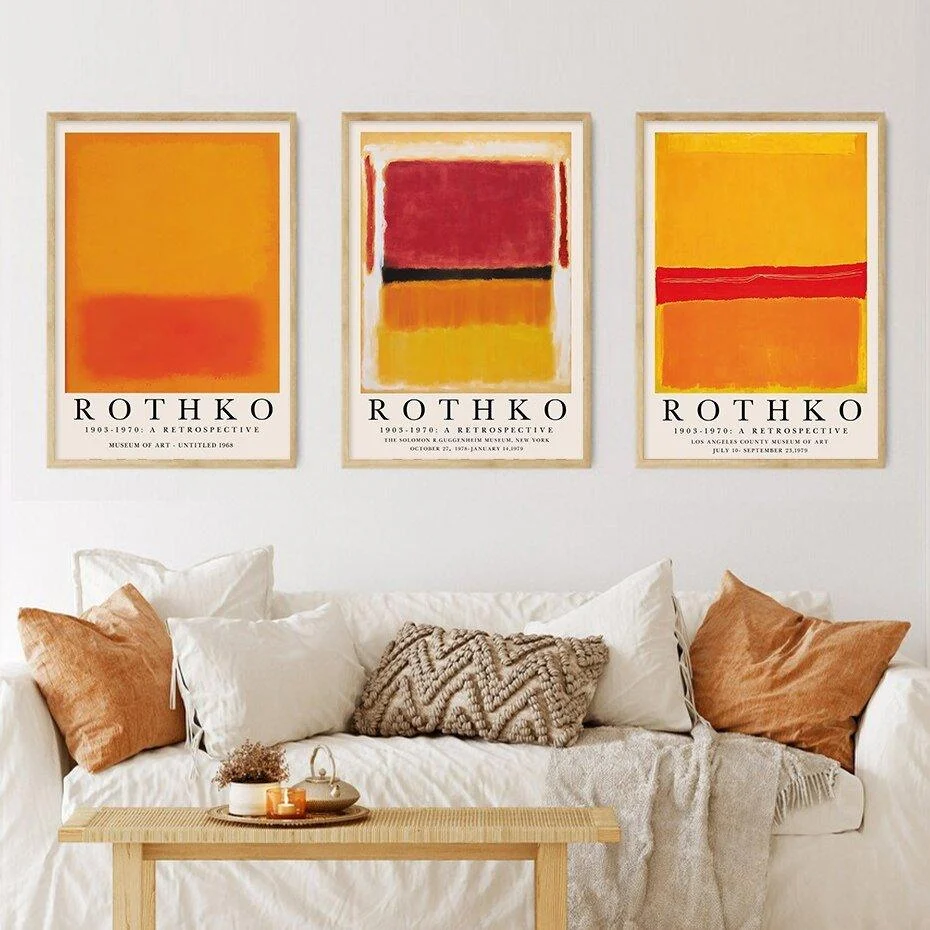 Modern Abstract Rothko Wall Art Posters 512624