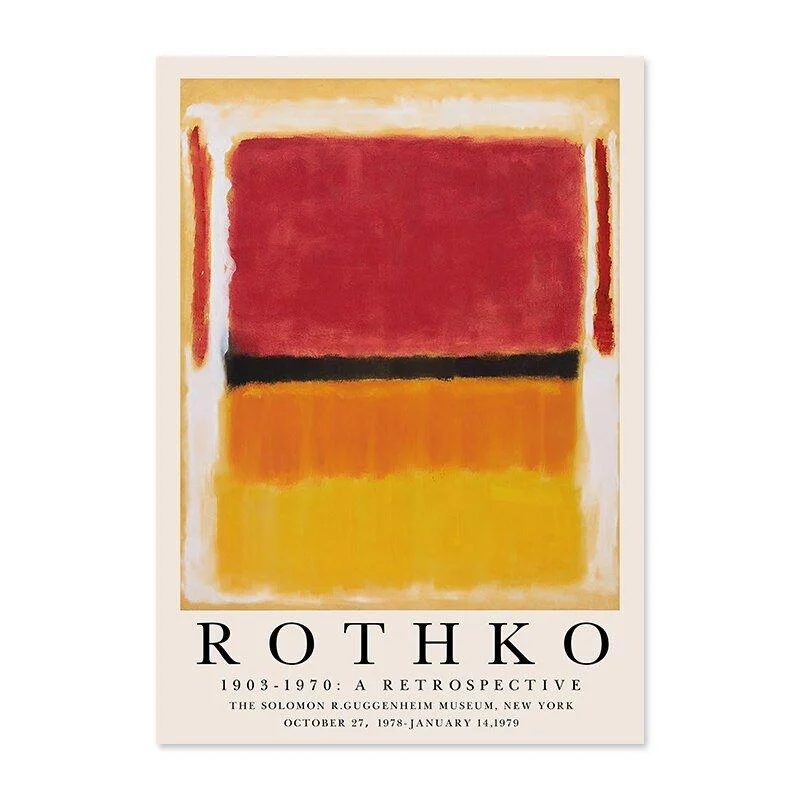 Modern Abstract Rothko Wall Art Posters 747961