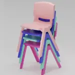 Modern bright accent dining room chair
