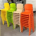 Modern bright accent dining room chair