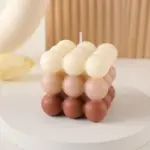Modern cube bubble decorative candle