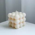 Modern cube bubble decorative candle