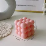Modern cube bubble decorative candle