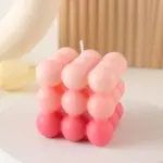 Modern cube bubble decorative candle