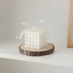 Modern cube bubble decorative candle