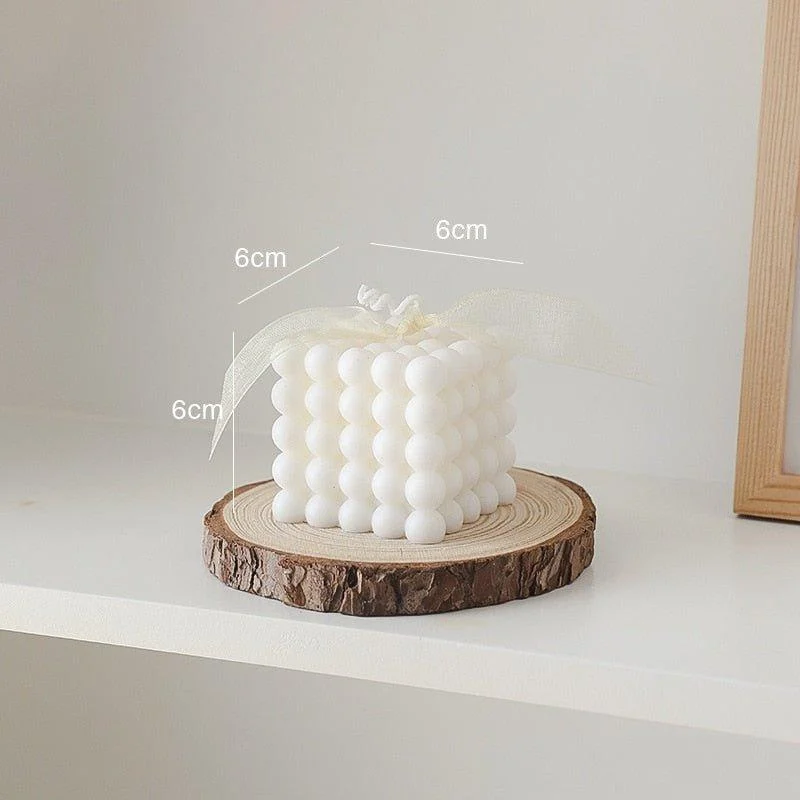 Modern Cube Bubble Decorative Candle 582764