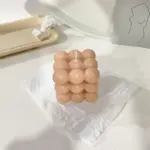 Modern cube bubble decorative candle