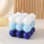 Modern cube bubble decorative candle
