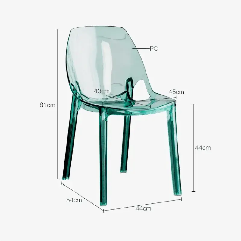 Modern design transparent dining room chair
