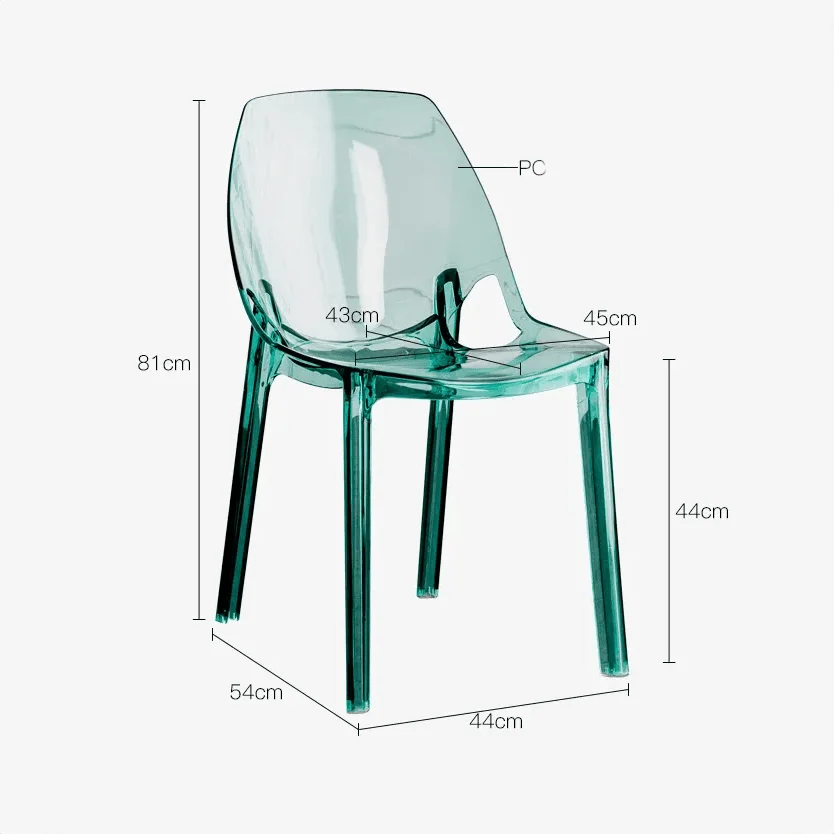 Modern Design Transparent Dining Room Chair 265715