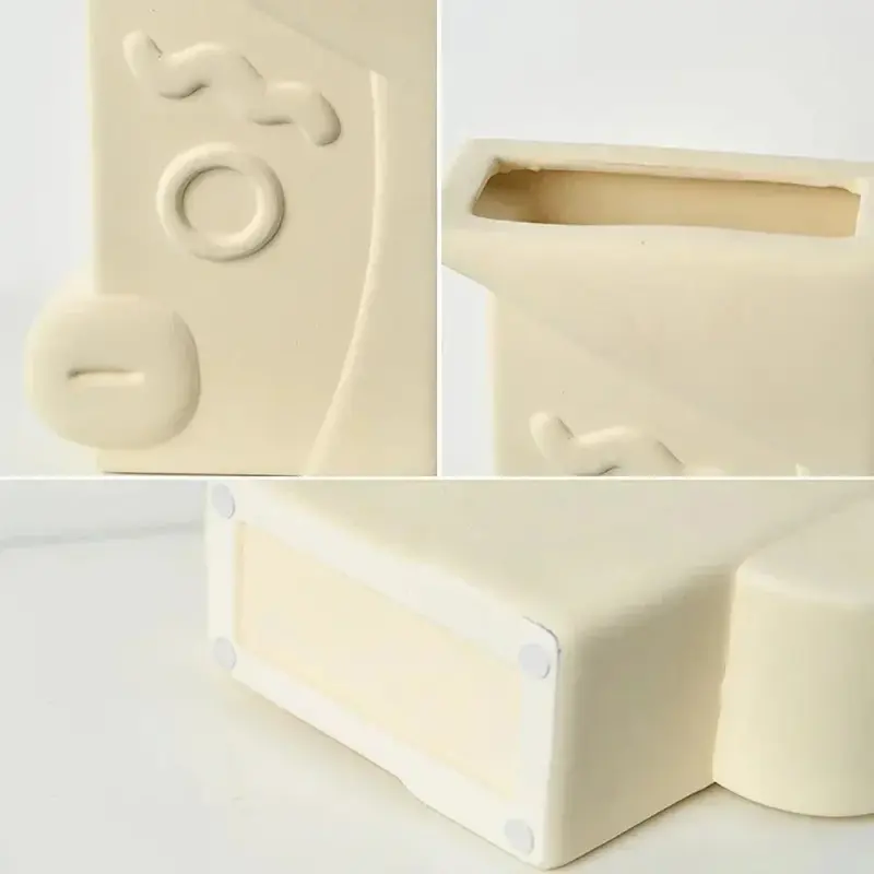 Modern geometric ceramic vase