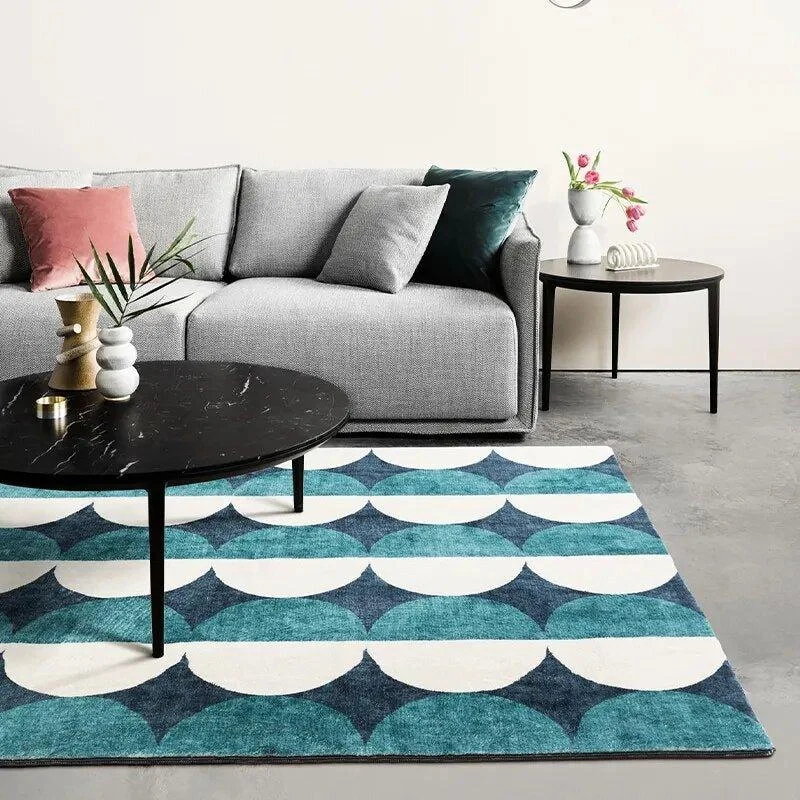 Modern Geometric Living Room Carpet 670030