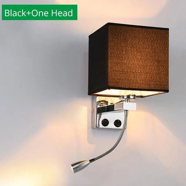 Modern Indoor Led Hotel Bedroom Wall Lamp W Usb Charging 189899