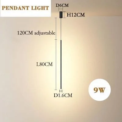 Modern Led Wall Lamp Long Hanging Minimalistic Lights 397352