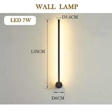 Modern Led Wall Lamp Long Hanging Minimalistic Lights 540472