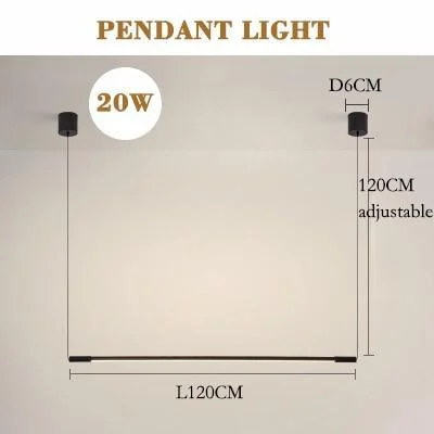 Modern Led Wall Lamp Long Hanging Minimalistic Lights 661715