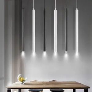 Modern Long Hanging 1" Wide Mini Pendant Lights