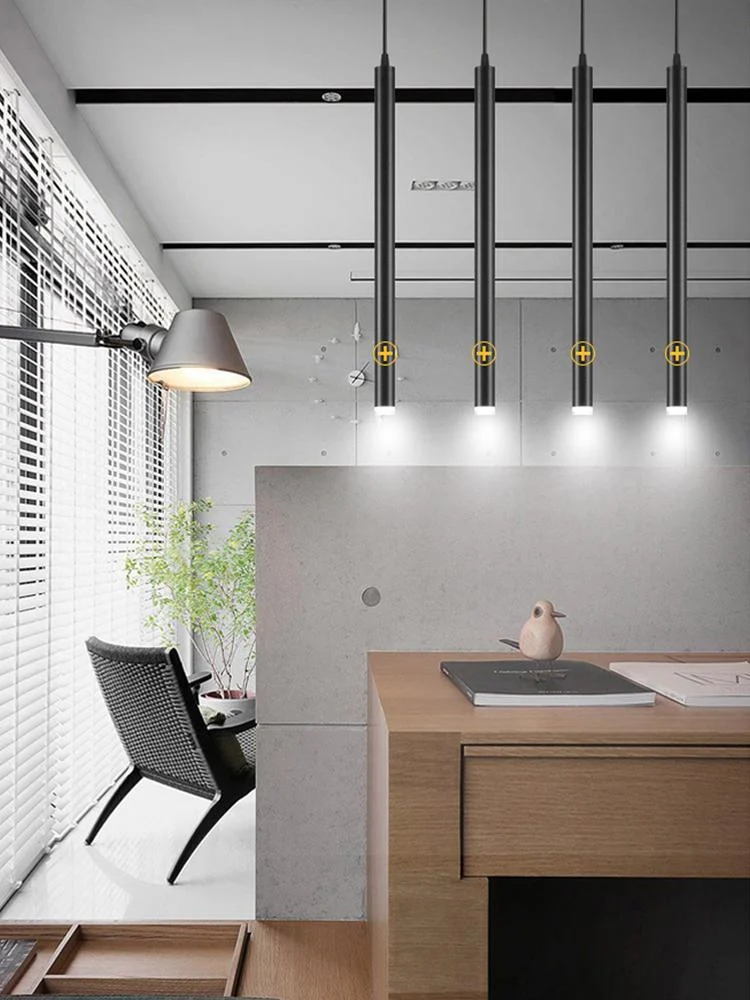 Modern Long Hanging 1 Wide Mini Pendant Lights 394525