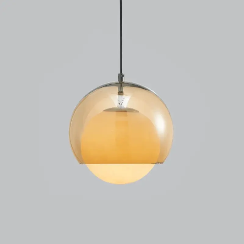 Modern minimalist glass ball pendant light