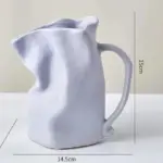 Modern minimalist irregular ceramic vase