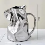 Modern minimalist irregular ceramic vase