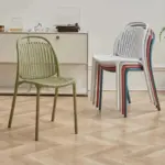 Modern minimalist thickened dining room chair