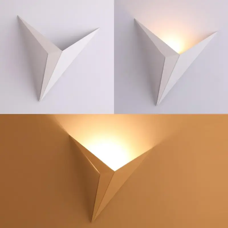 Modern minimalist triangle 3w led wall lamps